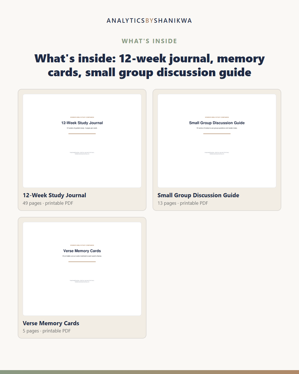 Women's Bible Study Companion — the files you download