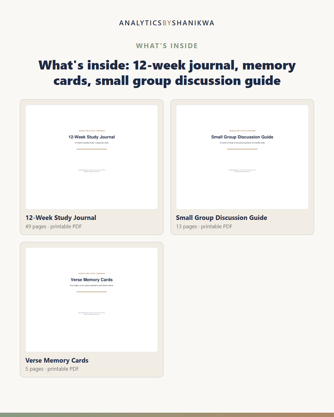 Women's Bible Study Companion — the files you download