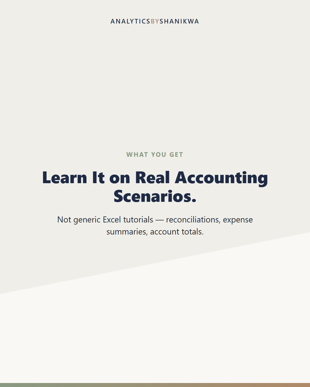 Excel & Google Sheets Skills for Accountants Workbook — what's included