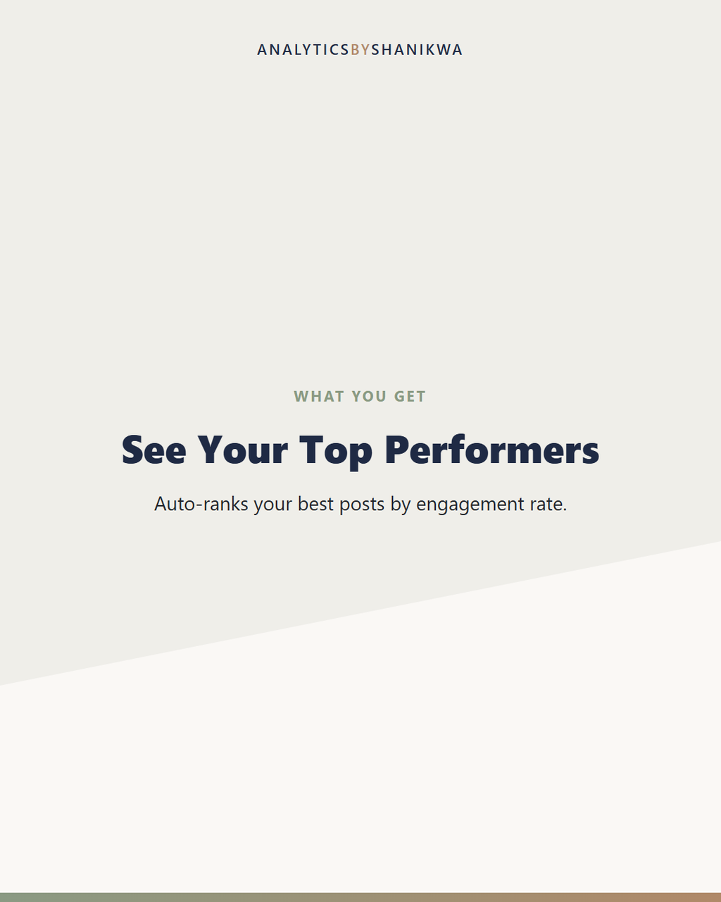 Content Calendar with Analytics for Creators — what's included