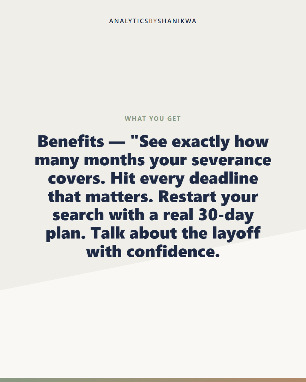 Layoff Recovery Action Plan — what's included