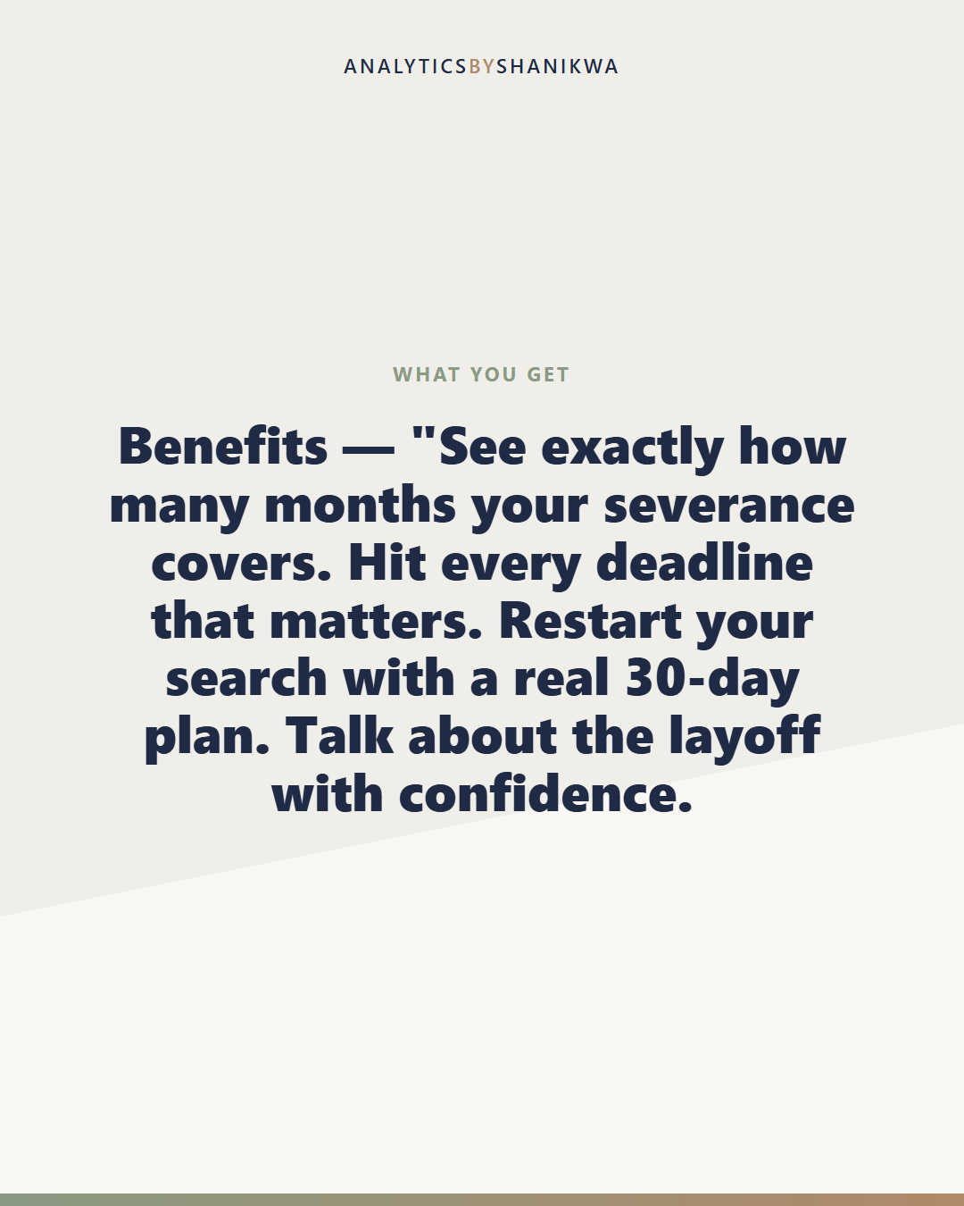Layoff Recovery Action Plan — what's included
