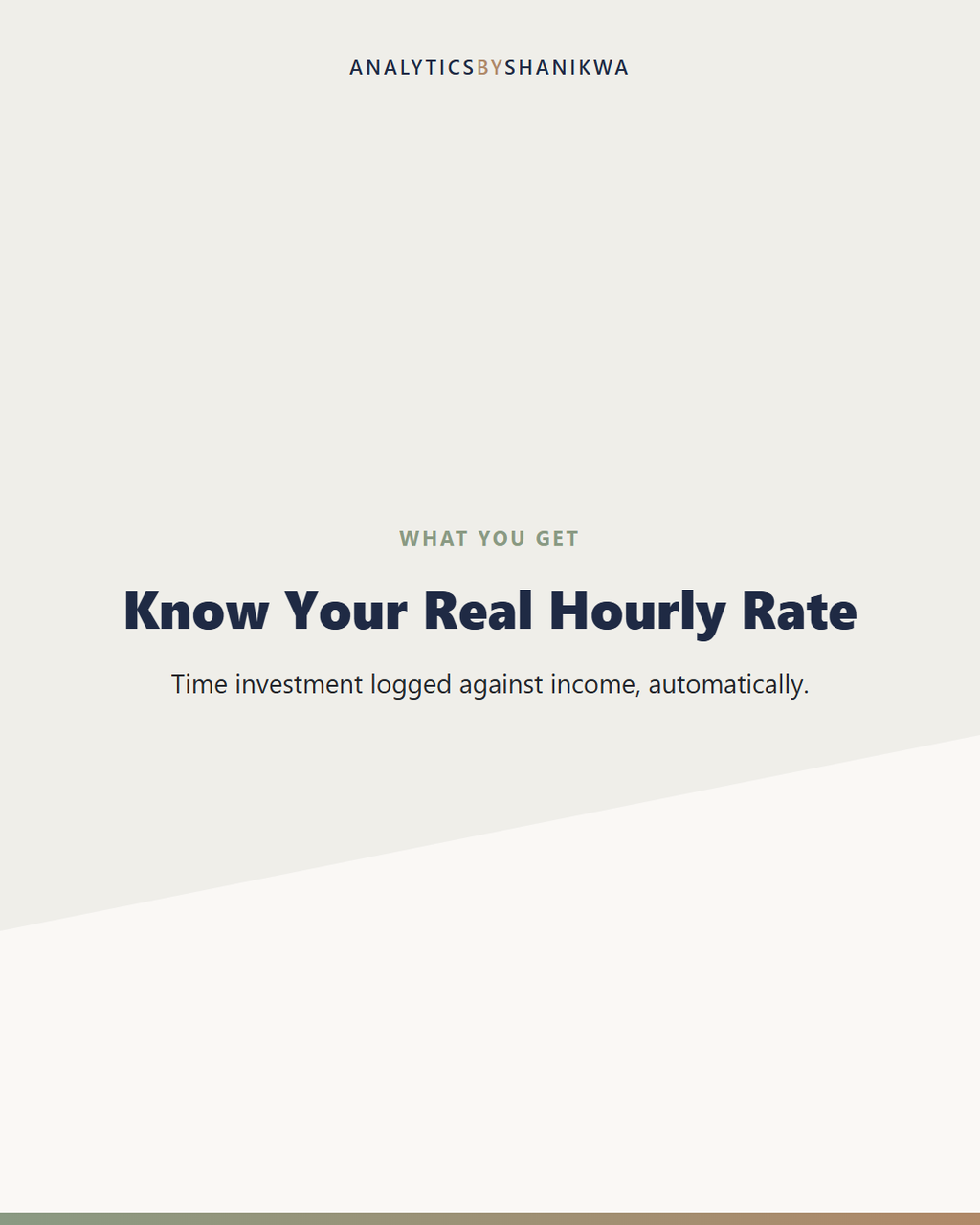 Side Hustle to Full-Time Income Tracker — what's included