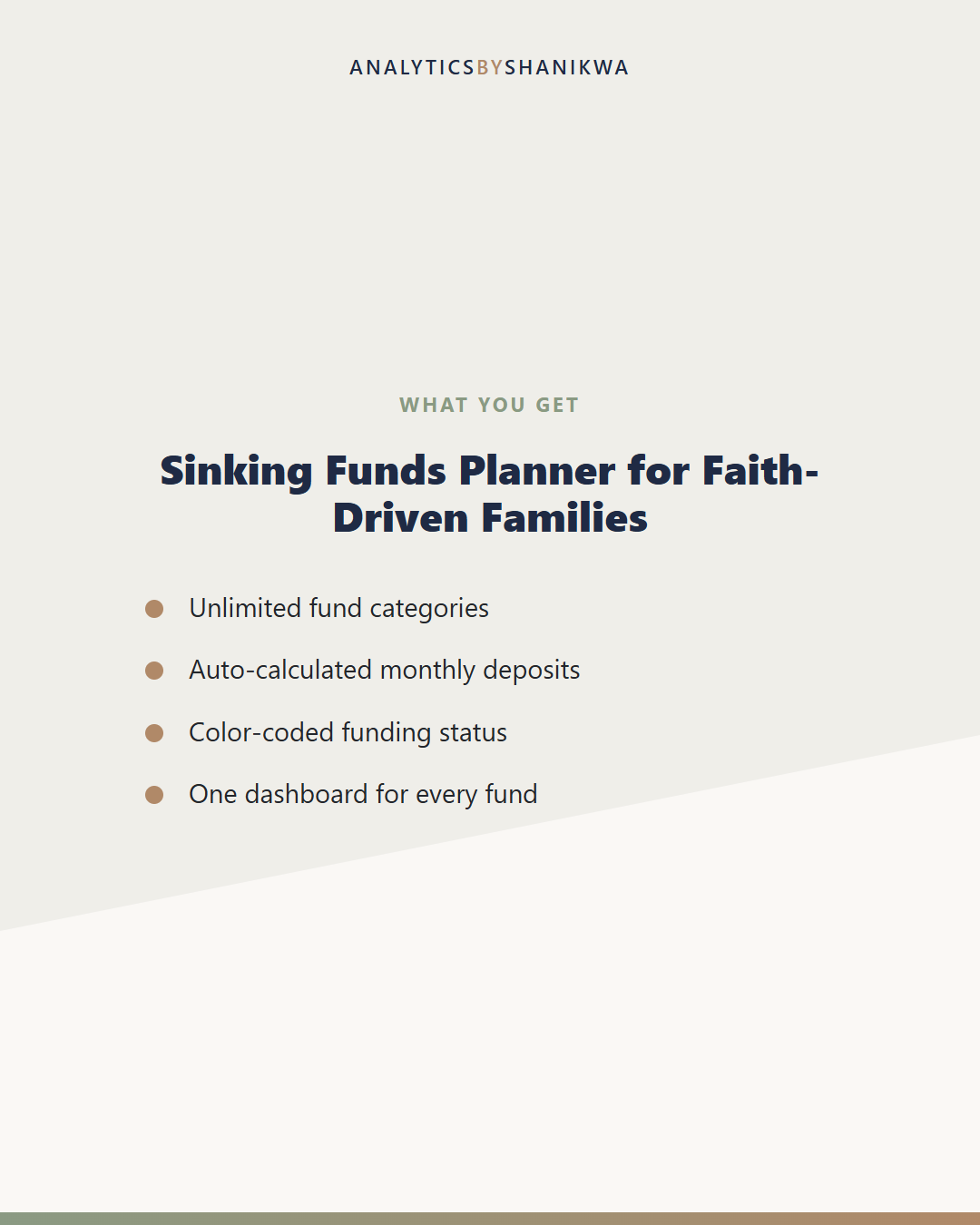Sinking Funds Planner for Faith-Driven Families — what's included