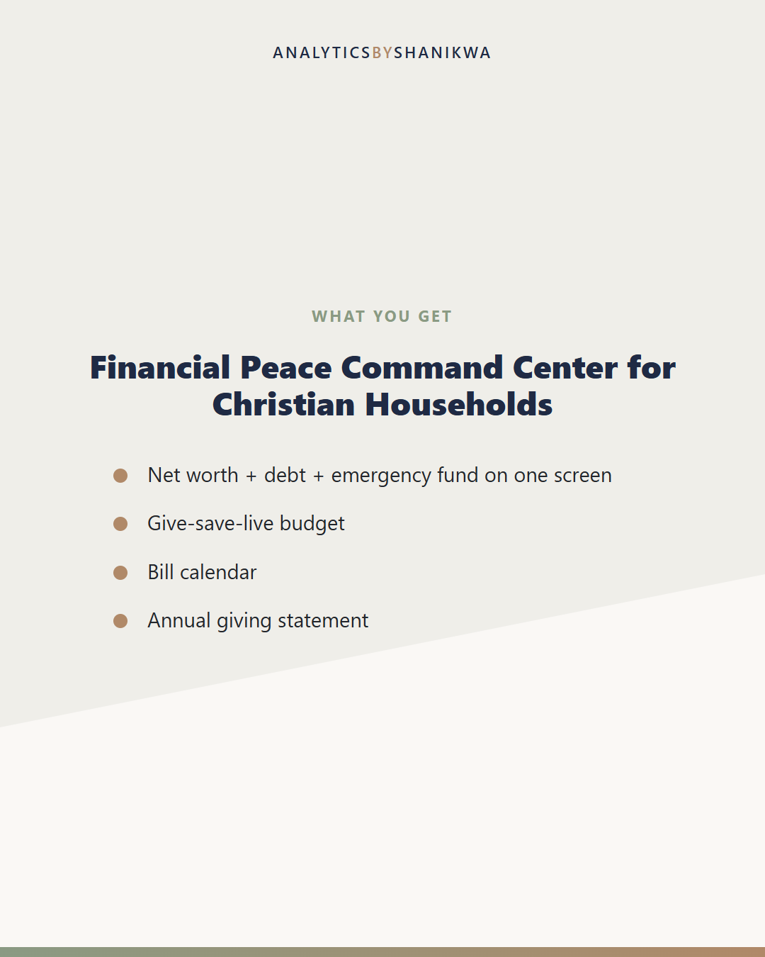 Financial Peace Command Center for Christian Households — what's included