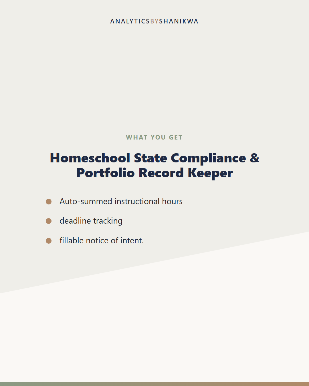 Homeschool State Compliance & Portfolio Record Keeper — what's included