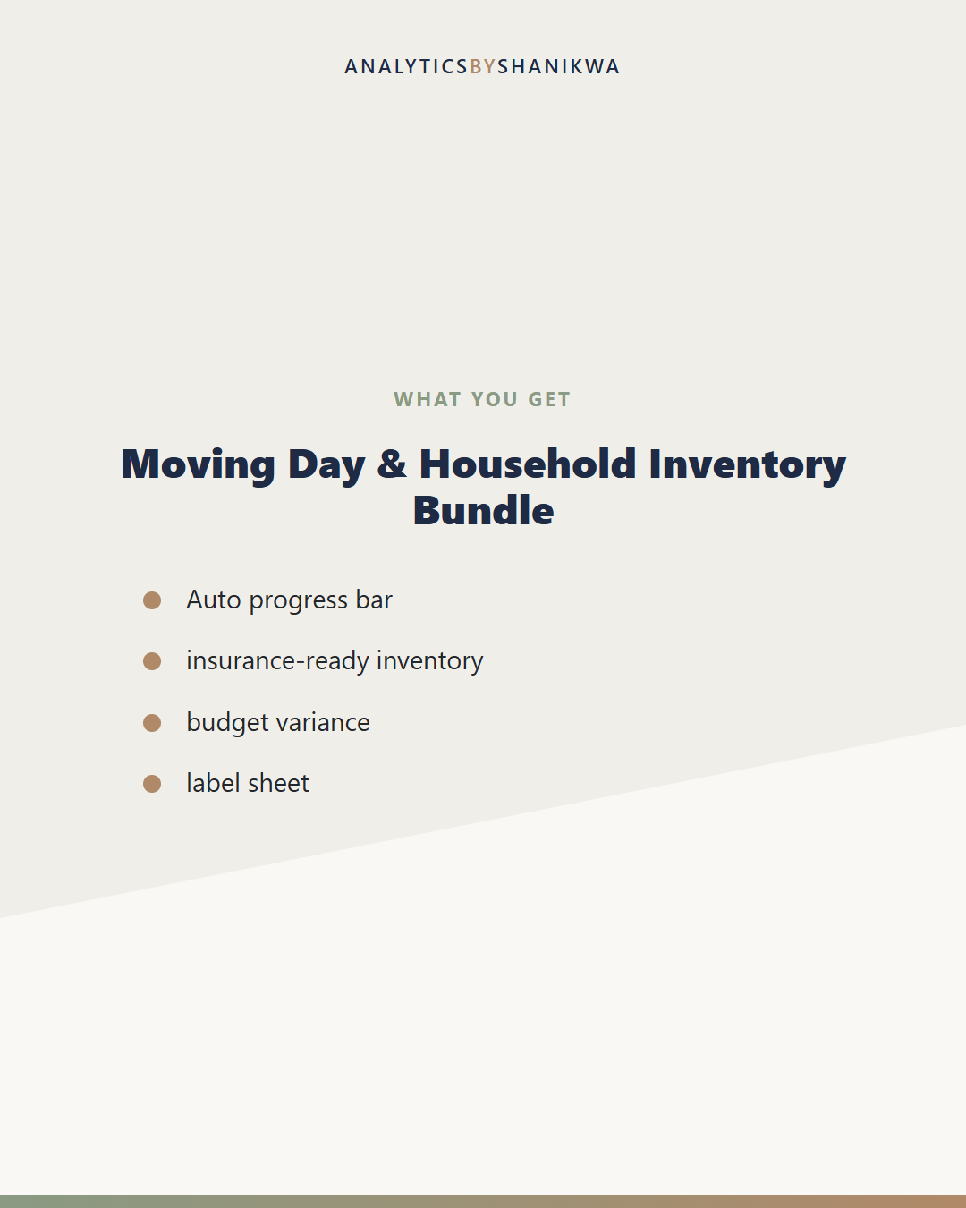 Moving Day & Household Inventory Bundle — what's included