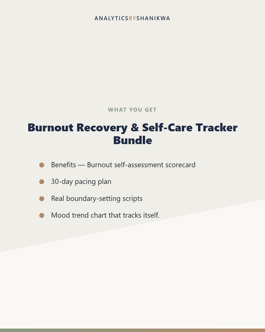 Burnout Recovery & Self-Care Tracker Bundle — what's included