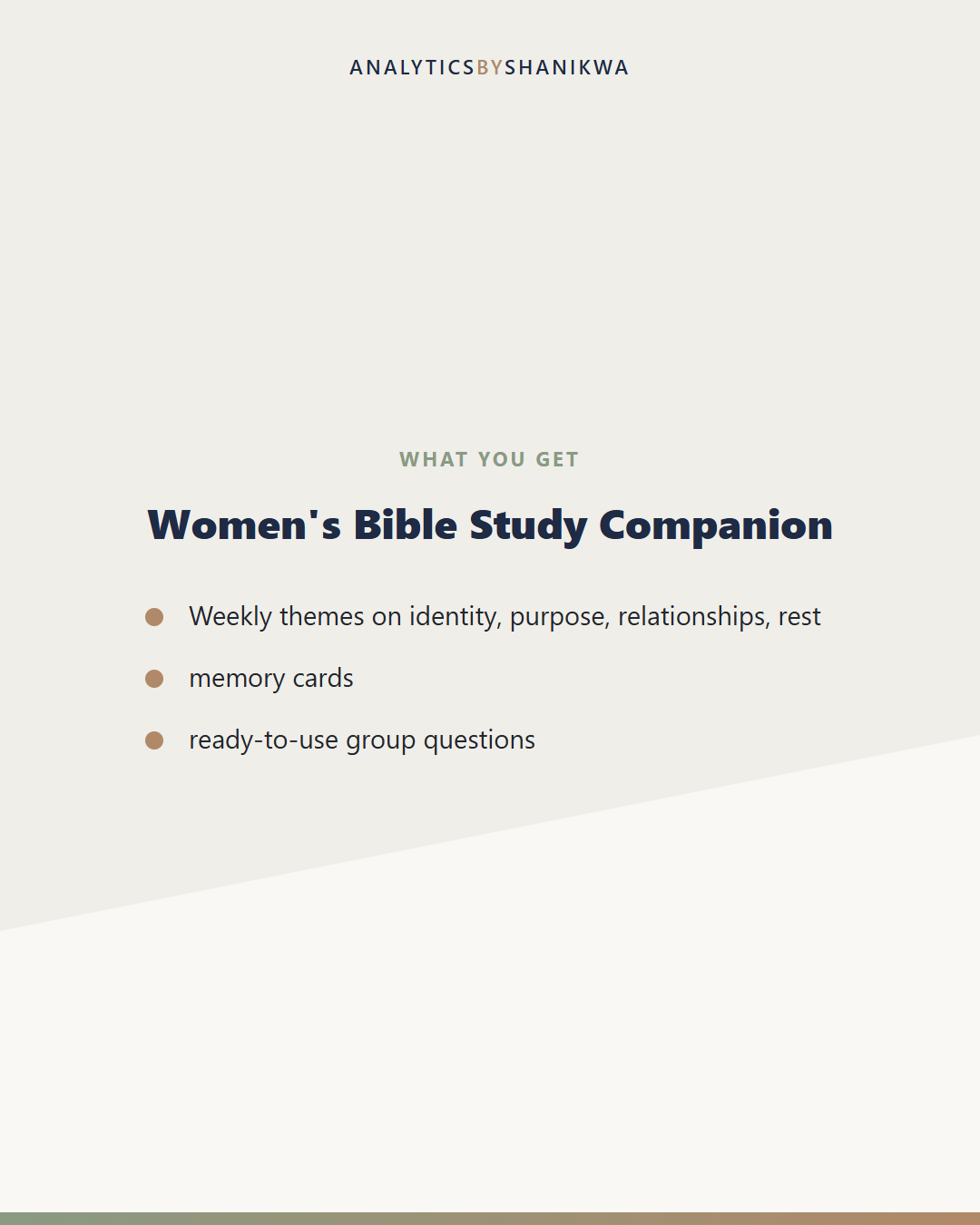 Women's Bible Study Companion — what's included