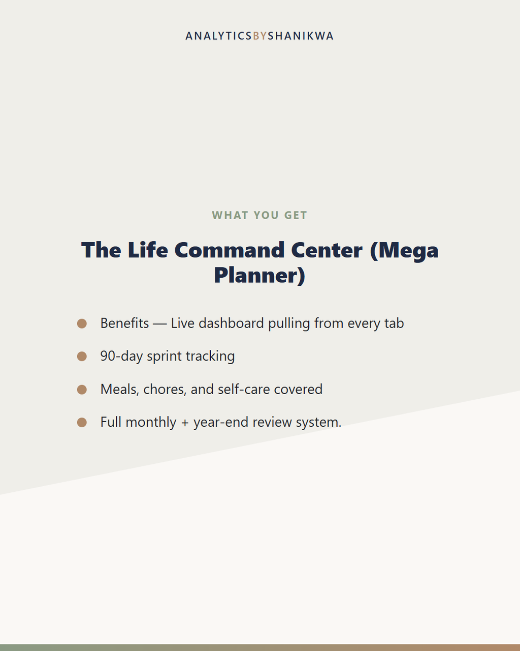 The Life Command Center (Mega Planner) — what's included