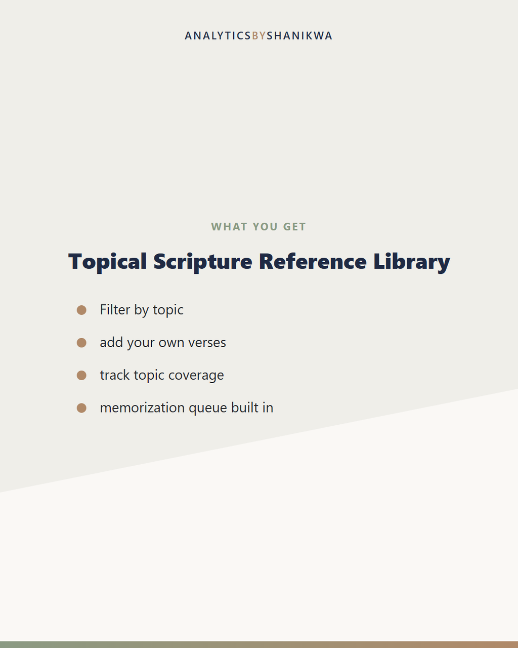 Topical Scripture Reference Library — what's included