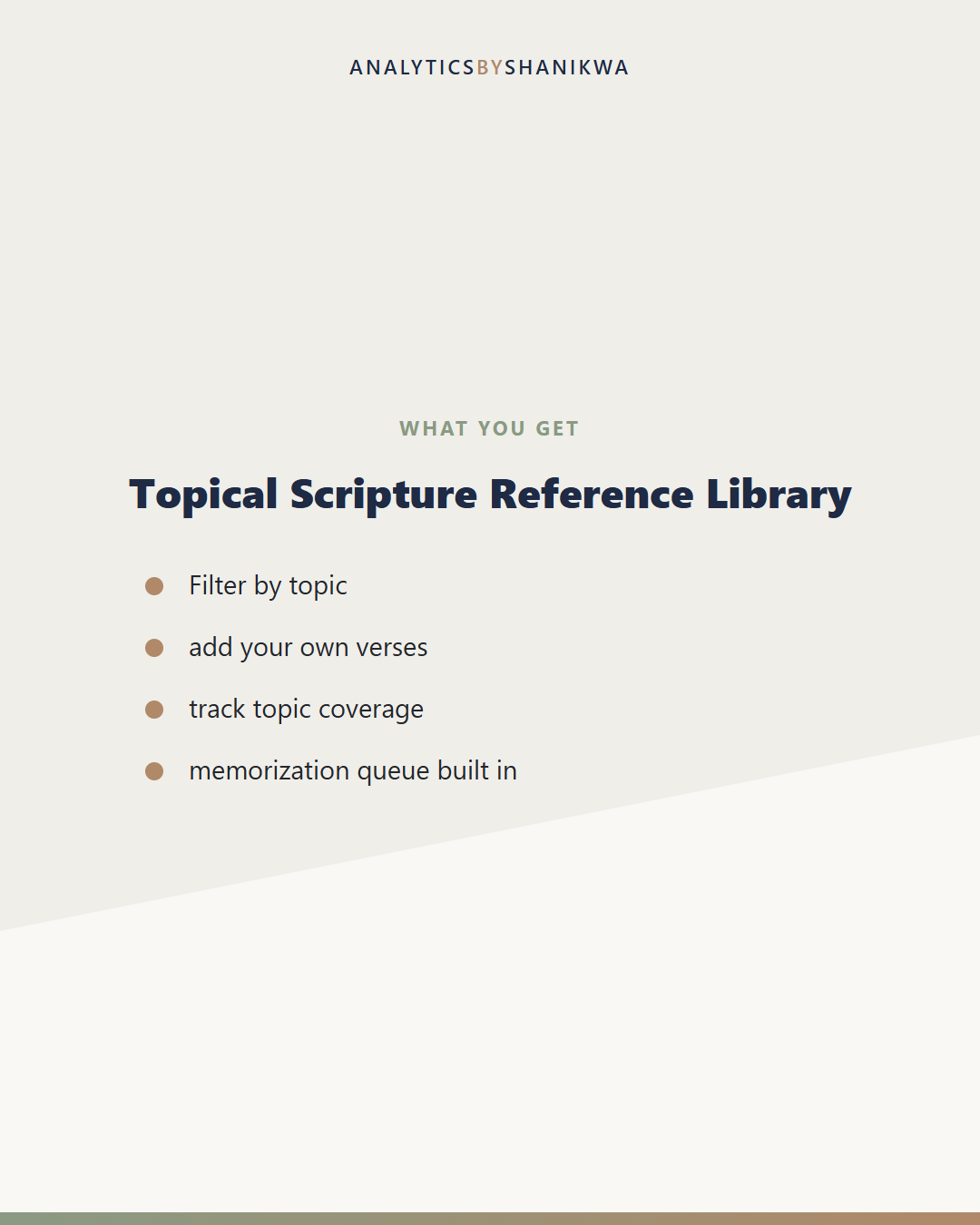 Topical Scripture Reference Library — what's included