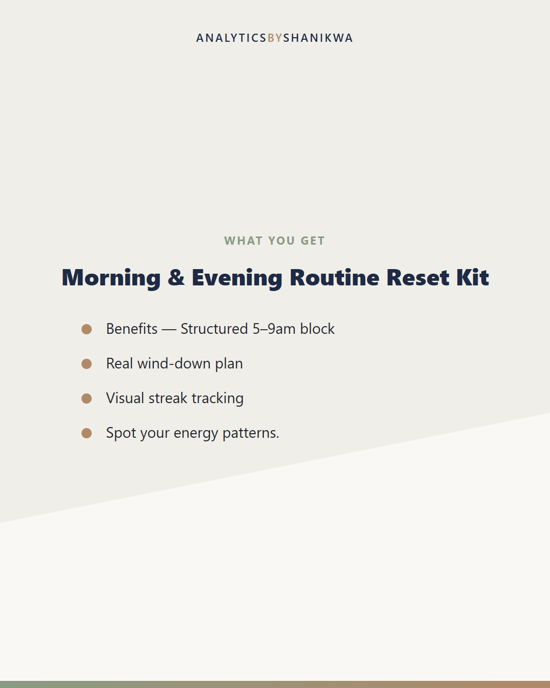 Morning & Evening Routine Reset Kit — what's included