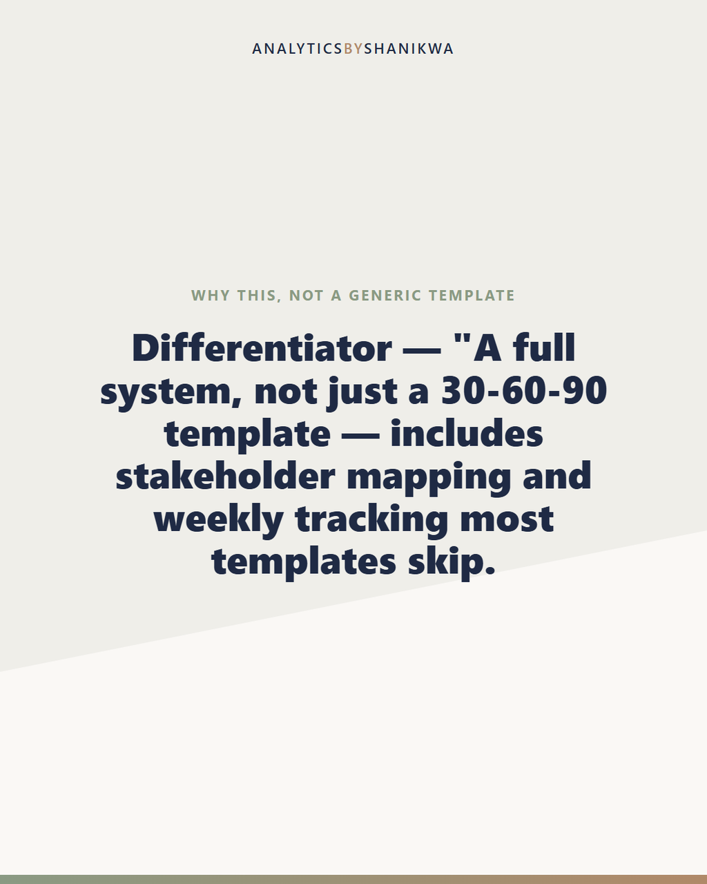 First 90 Days Onboarding Plan — why this is different