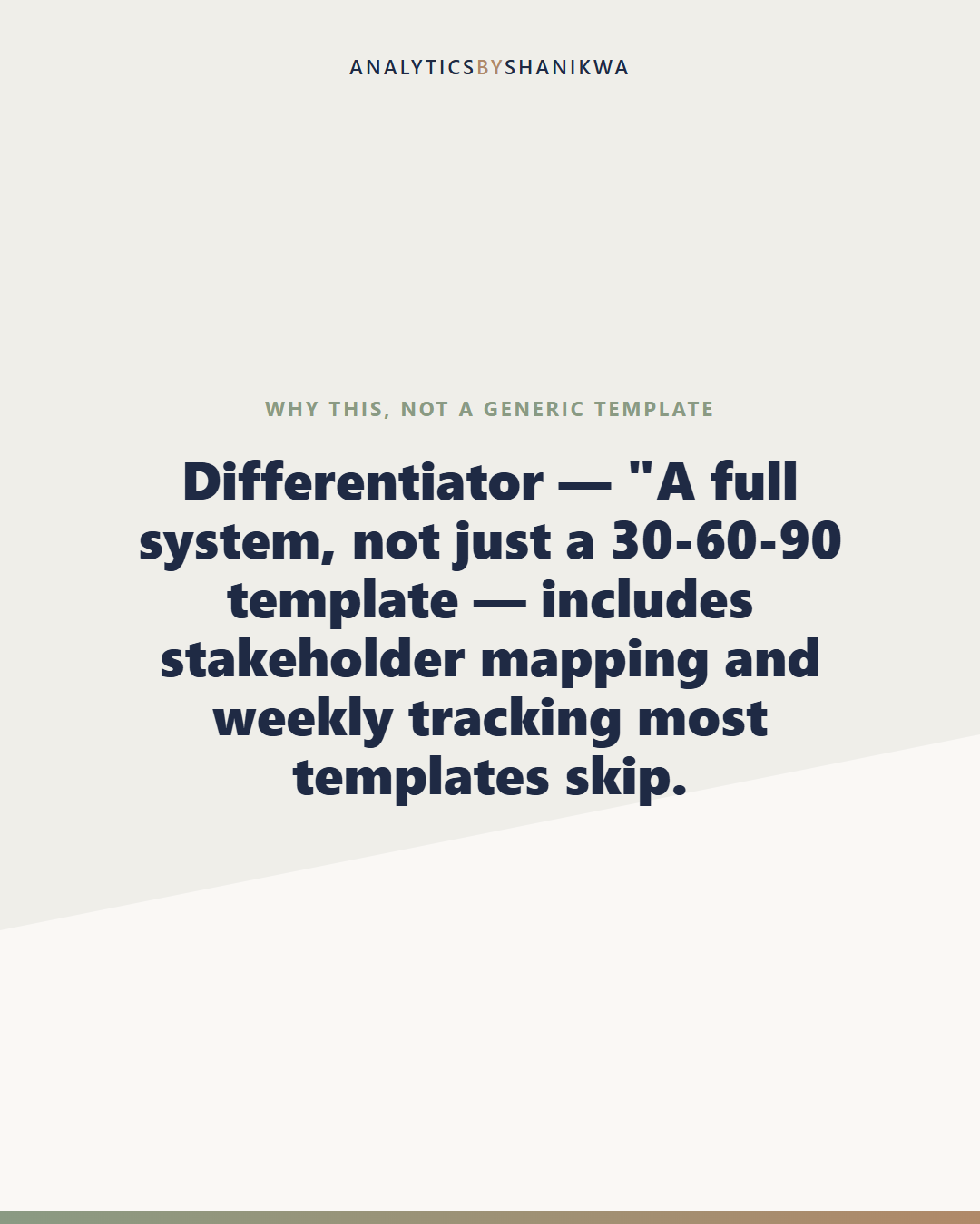 First 90 Days Onboarding Plan — why this is different