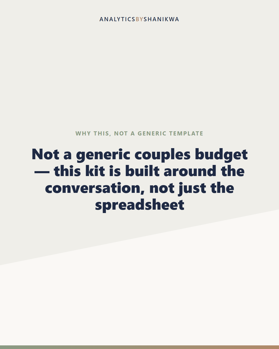 Marriage Money Meeting Kit — why this is different
