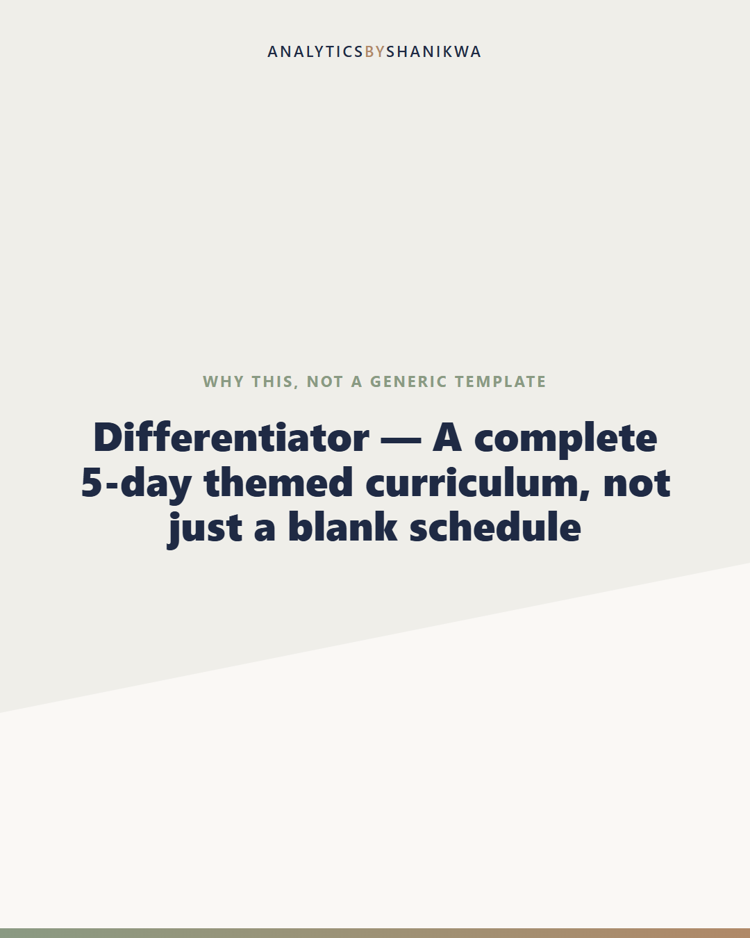 Vacation Bible School Planning Kit — why this is different