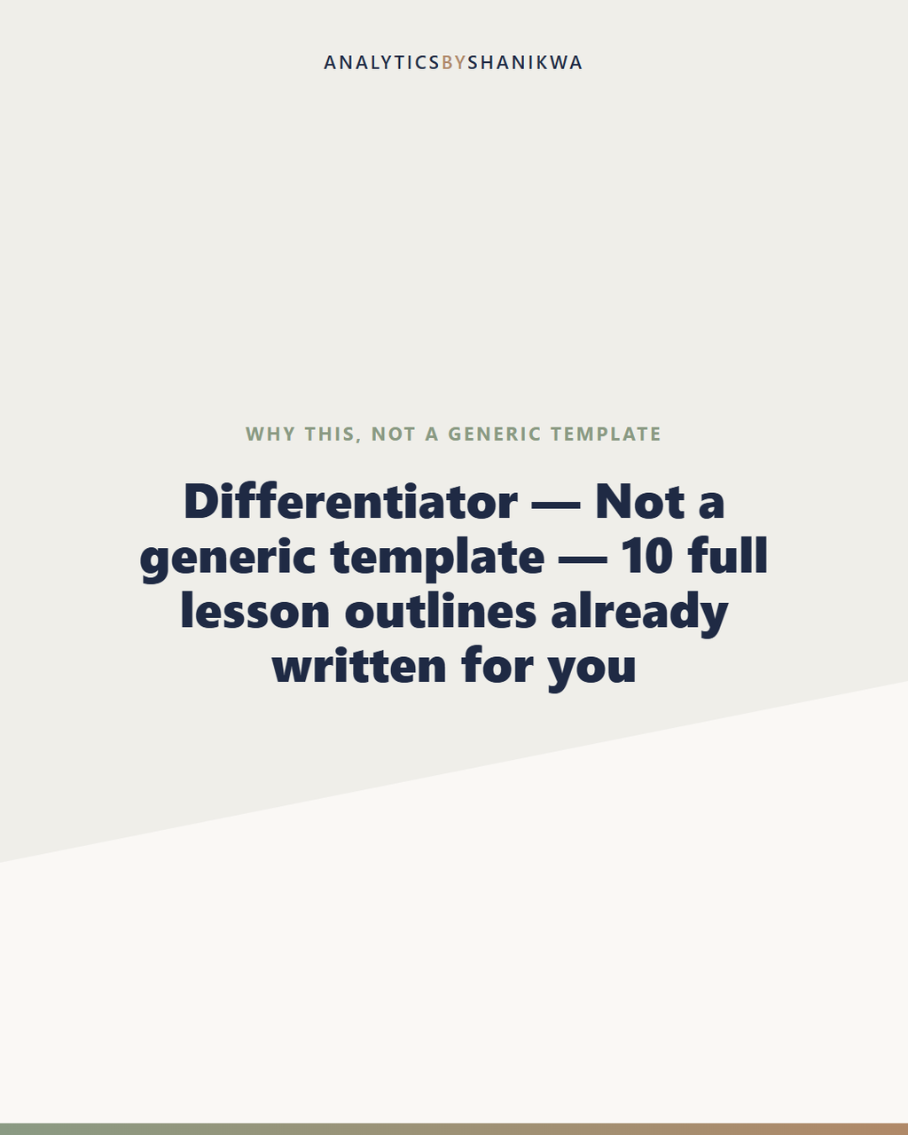 Sunday School Teacher's Toolkit — why this is different