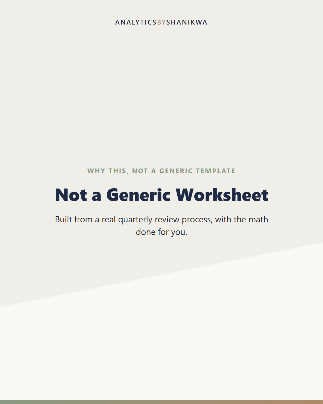 Quarterly Business Review Toolkit — why this is different