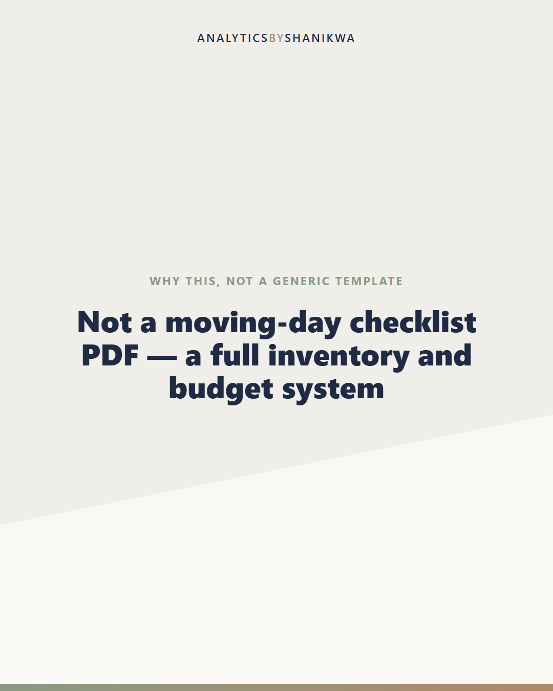 Moving Day & Household Inventory Bundle — why this is different