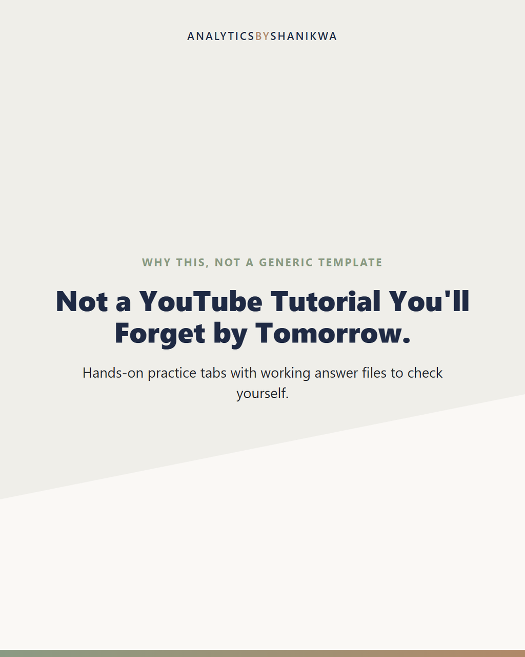 Excel & Google Sheets Skills for Accountants Workbook — why this is different