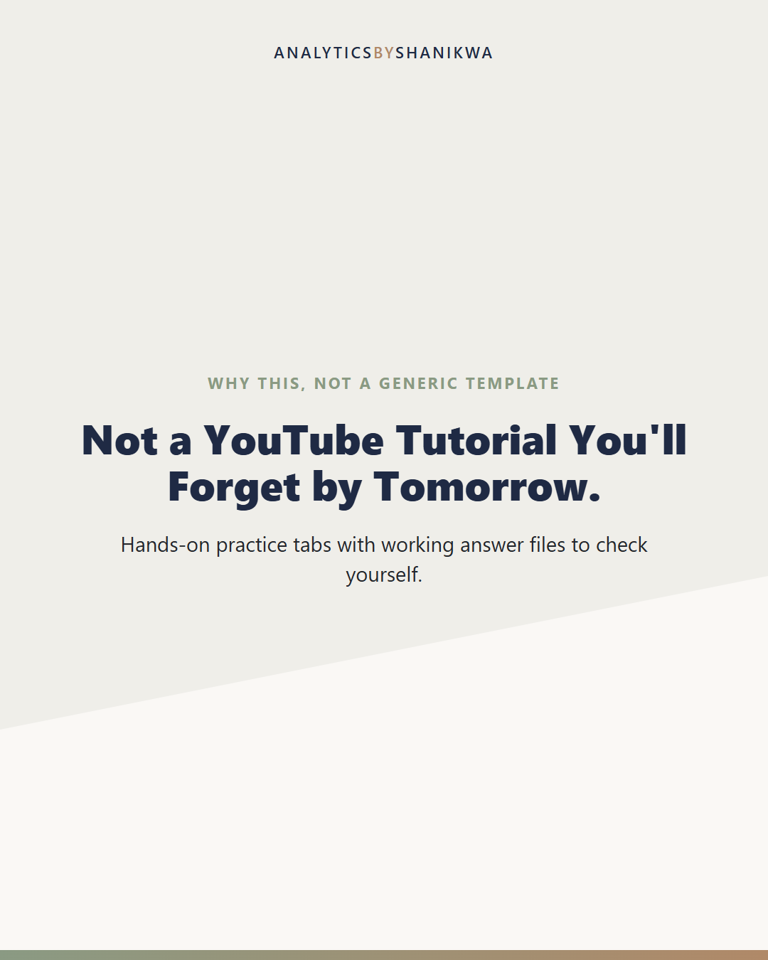 Excel & Google Sheets Skills for Accountants Workbook — why this is different