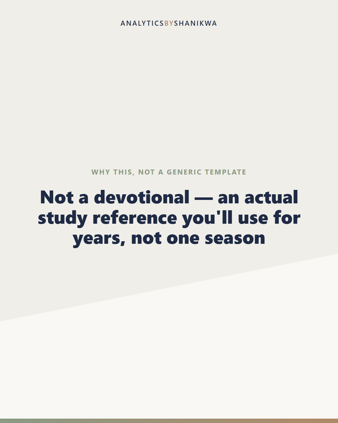 Book-by-Book Bible Study System — why this is different