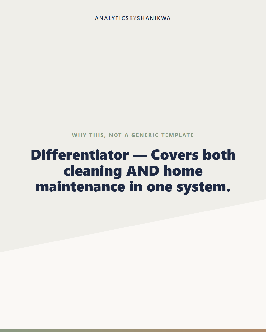 Home Cleaning & Household Schedule System — why this is different