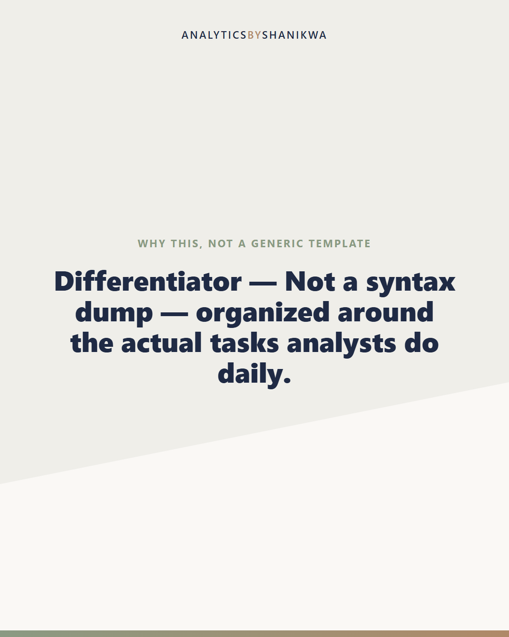 Python for Data Analysts Reference Pack — why this is different