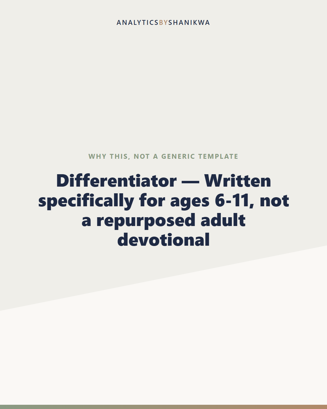 Kids Daily Devotional Journal — why this is different