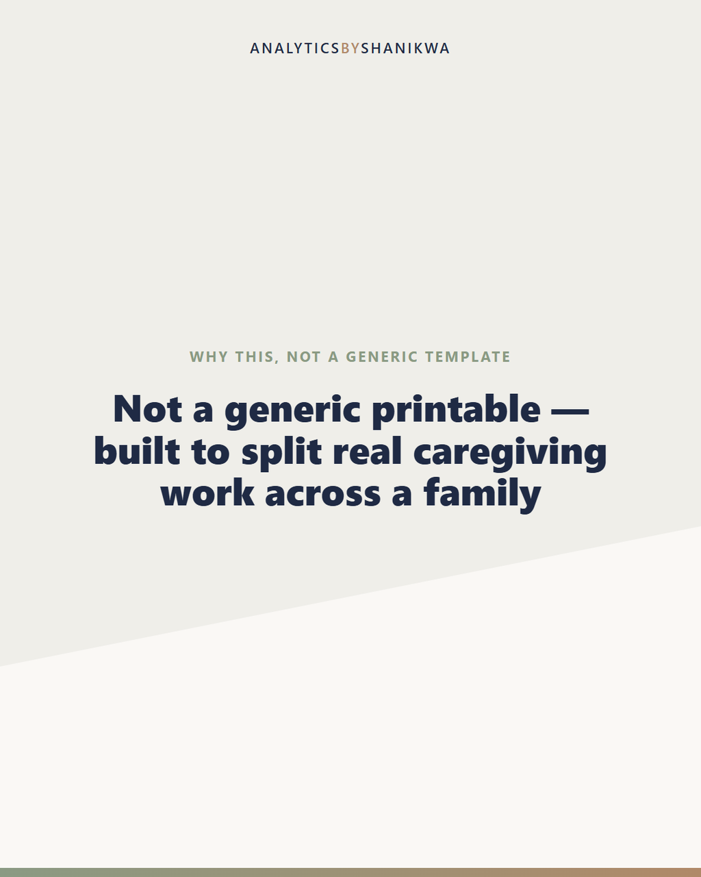 Caregiver & Elder Care Binder — why this is different