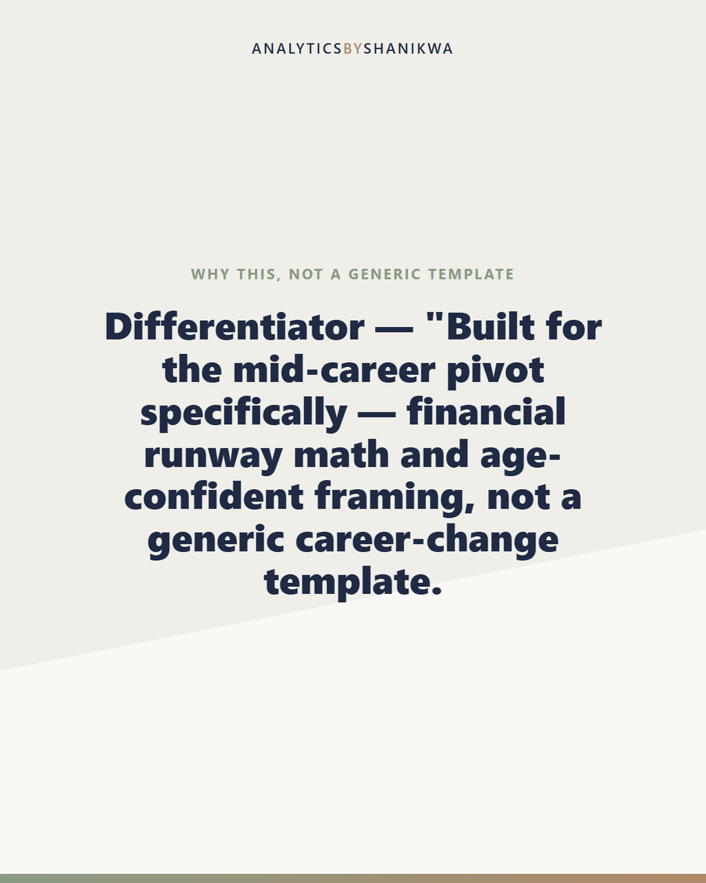 Career Change at 40+ Planner — why this is different
