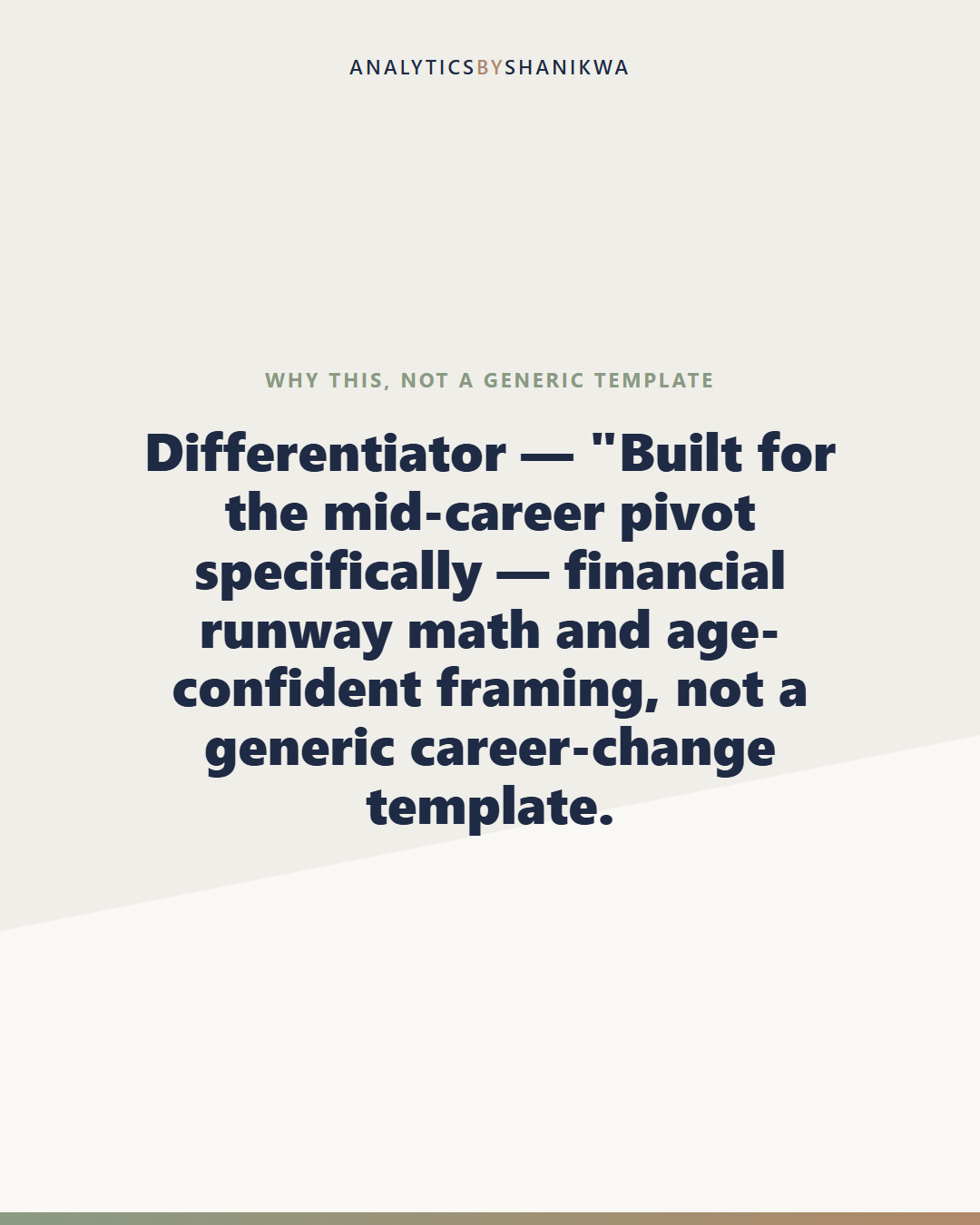 Career Change at 40+ Planner — why this is different