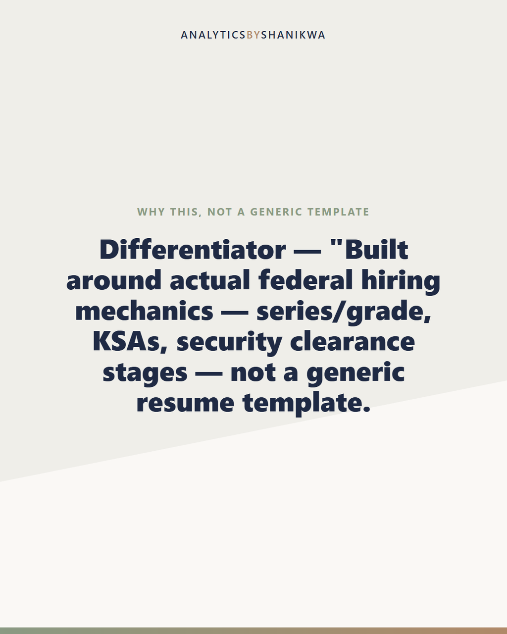 Federal & Government Job Application System — why this is different