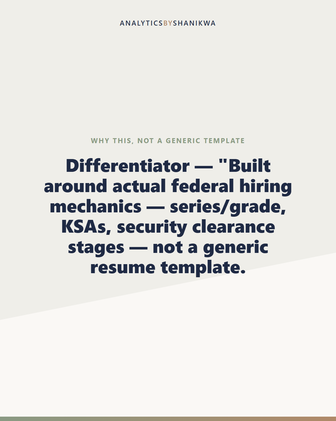 Federal & Government Job Application System — why this is different