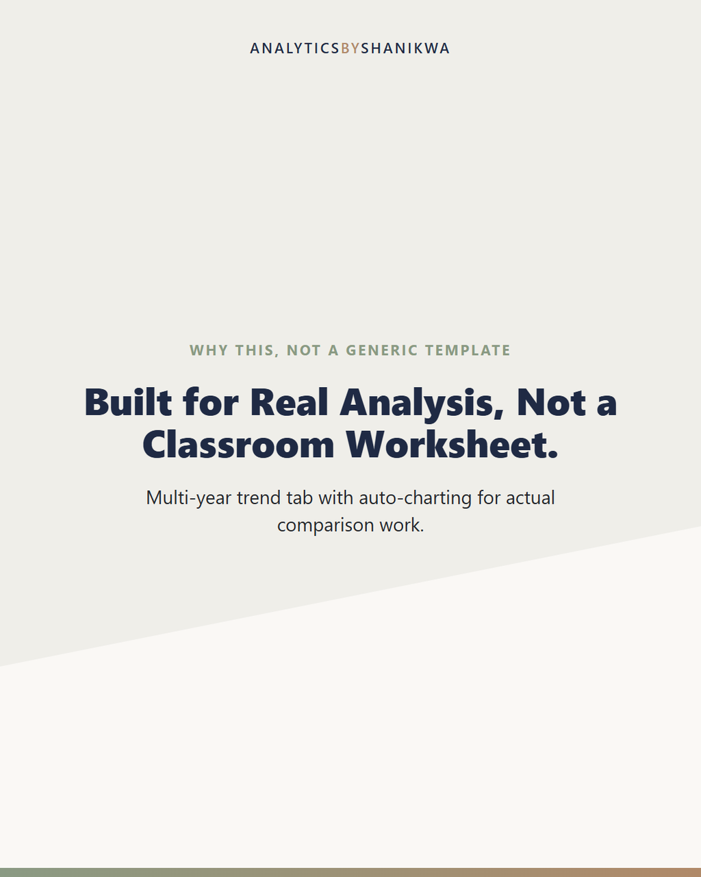 Financial Statement Ratio Analysis Toolkit — why this is different