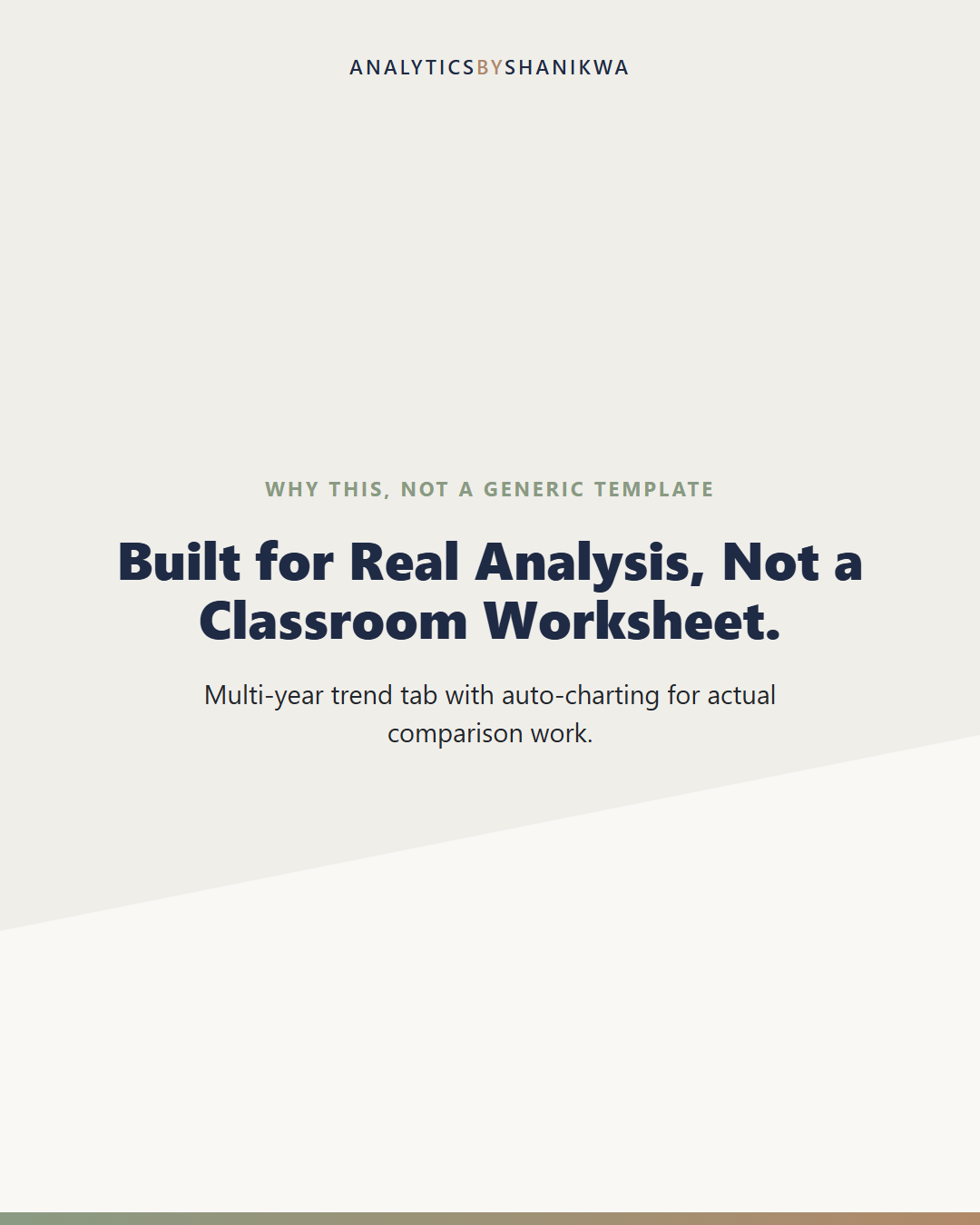 Financial Statement Ratio Analysis Toolkit — why this is different