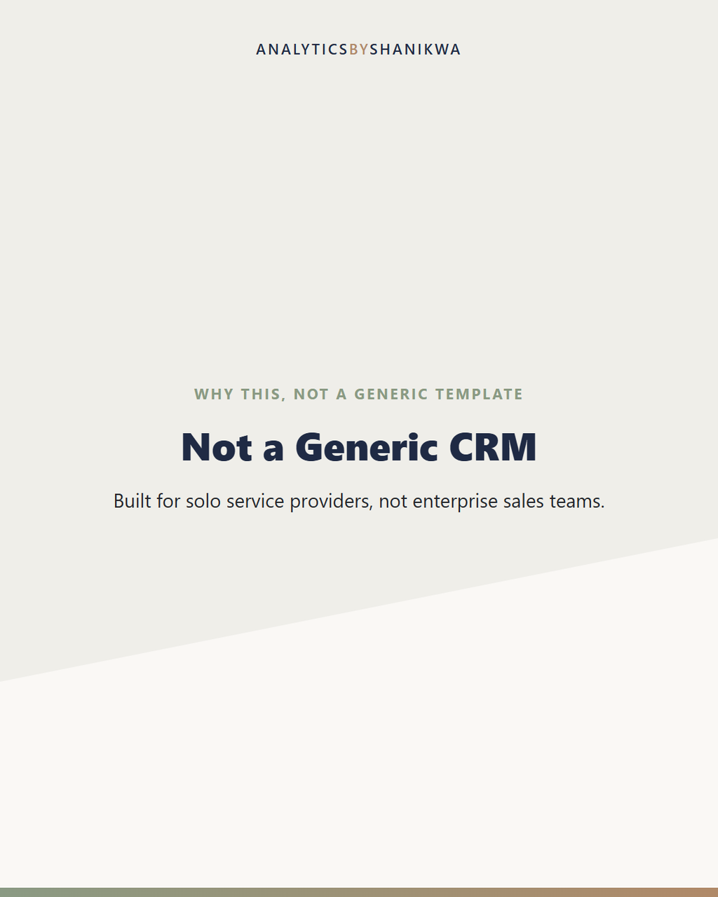 Client CRM & Project Tracker for Service Providers — why this is different