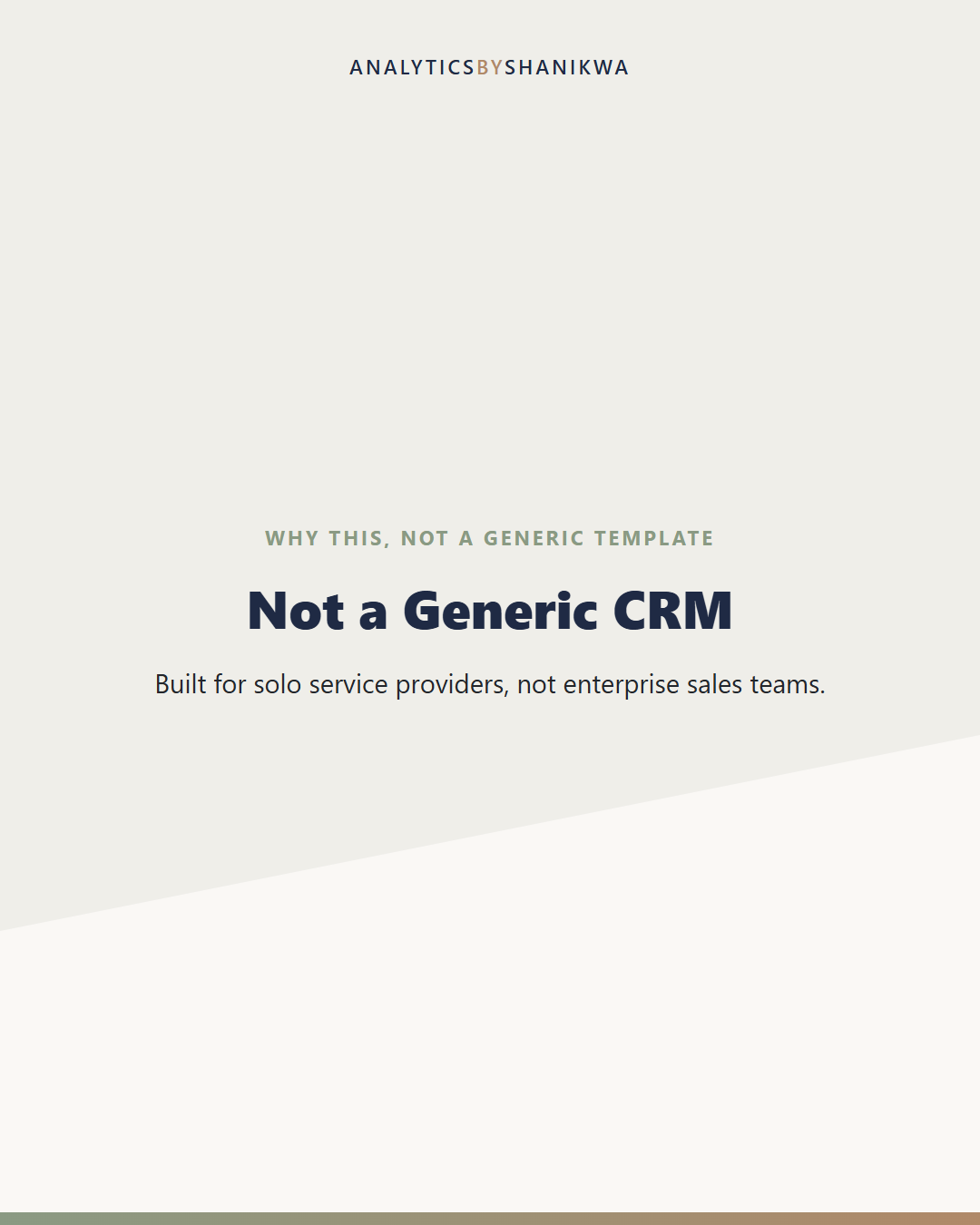 Client CRM & Project Tracker for Service Providers — why this is different