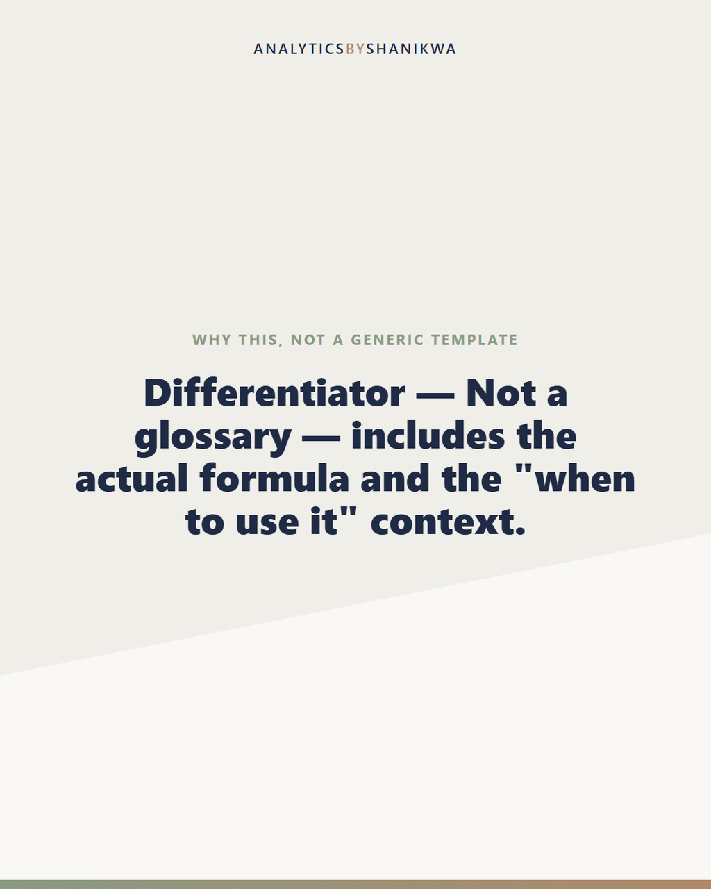 KPI & Metric Dictionary for Data Analysts — why this is different