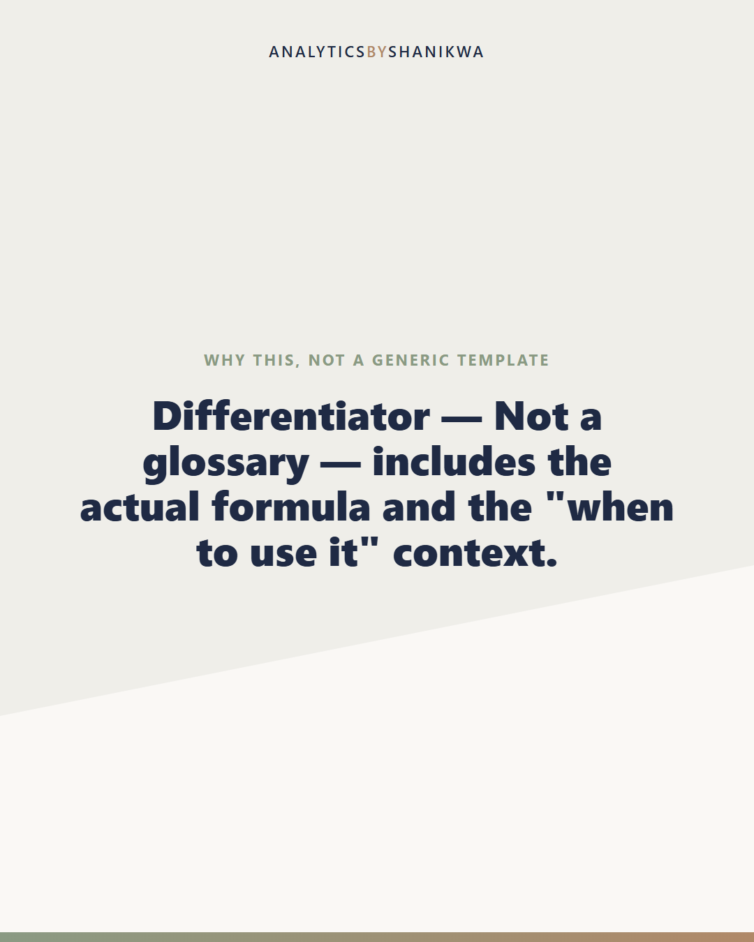 KPI & Metric Dictionary for Data Analysts — why this is different