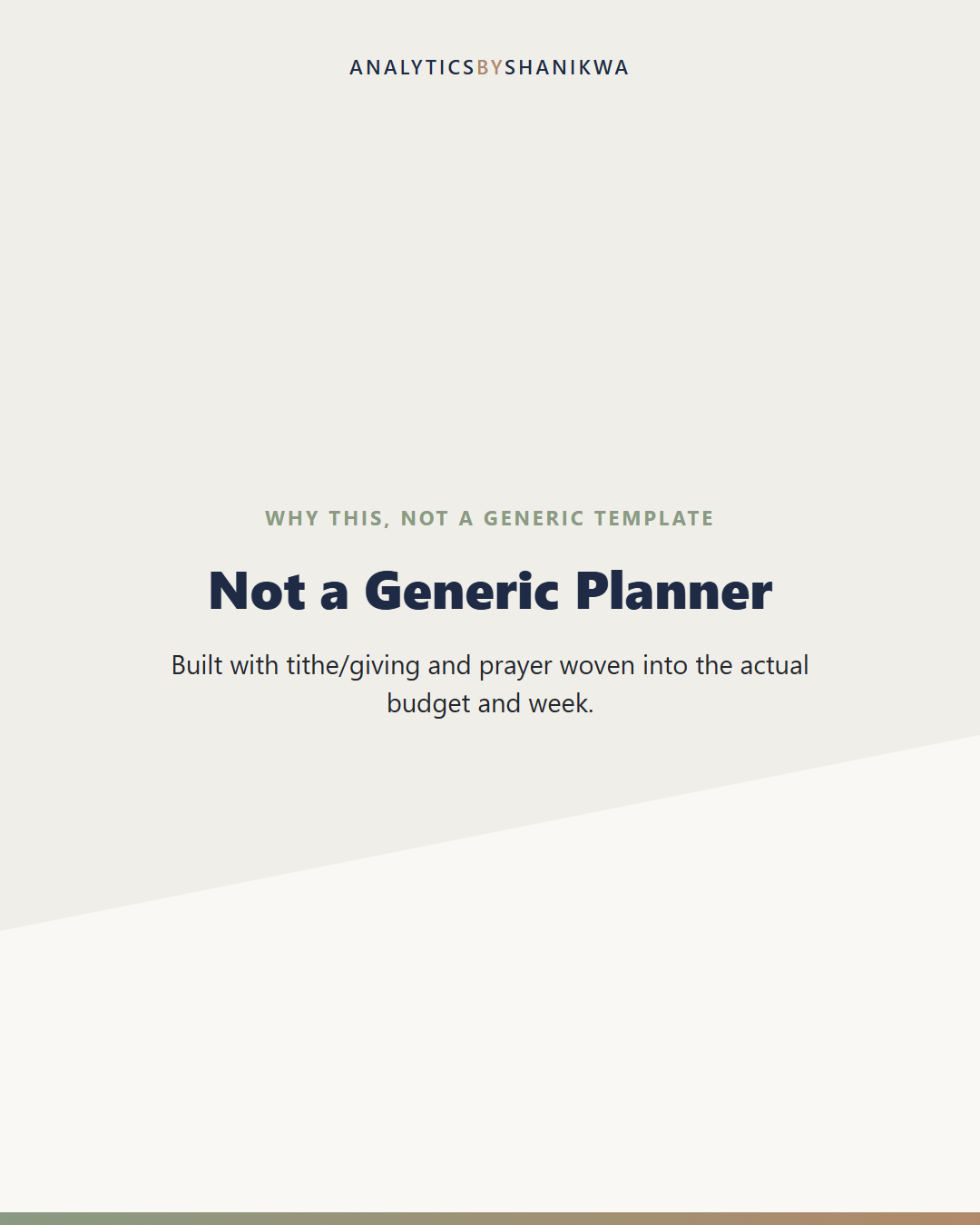 Faith-Based Small Business Planner — why this is different