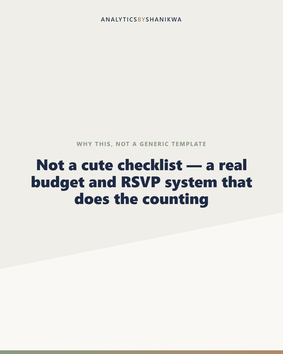 Wedding Planner & Budget Bundle — why this is different