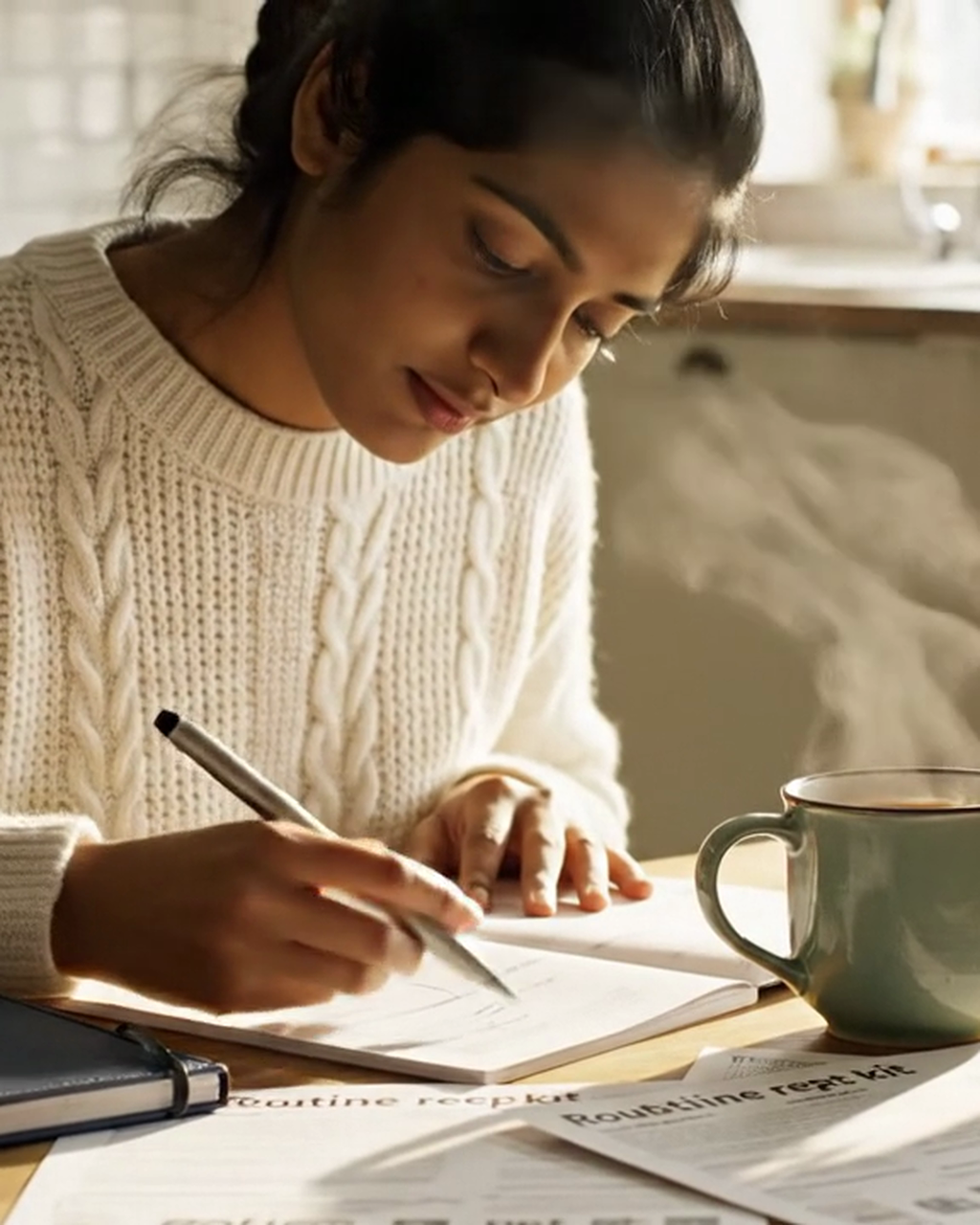 Morning & Evening Routine Reset Kit — in use at home