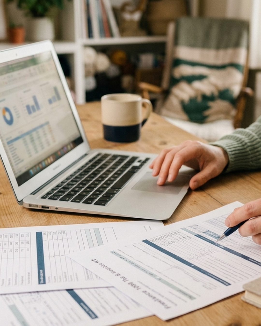 Freelancer 1099 Tax & Invoice Kit — in use at home