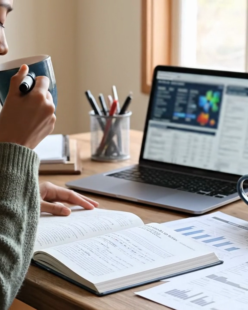 REG Exam Section Study System — in use at home
