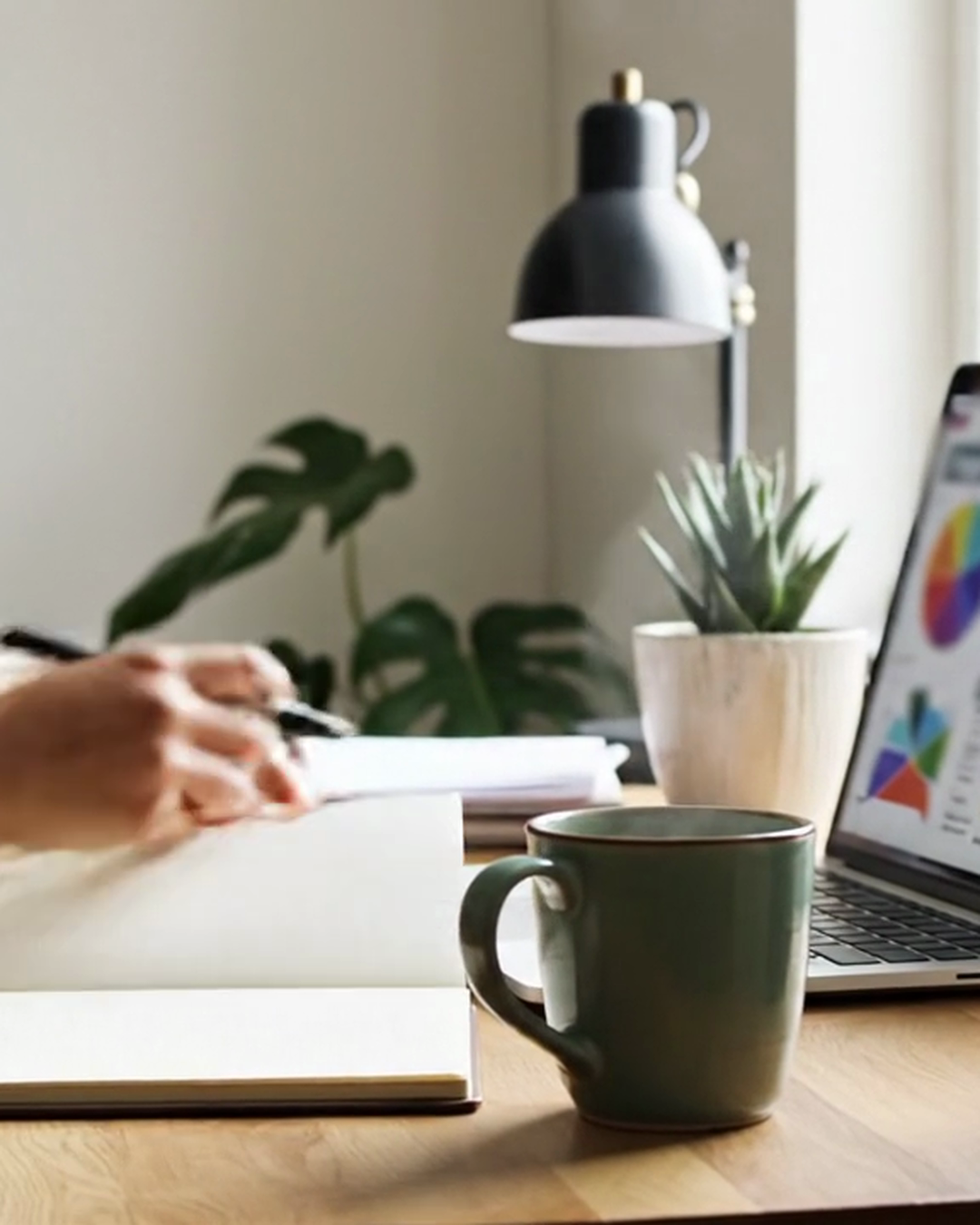 Salary Research & Negotiation Workbook — in use at home