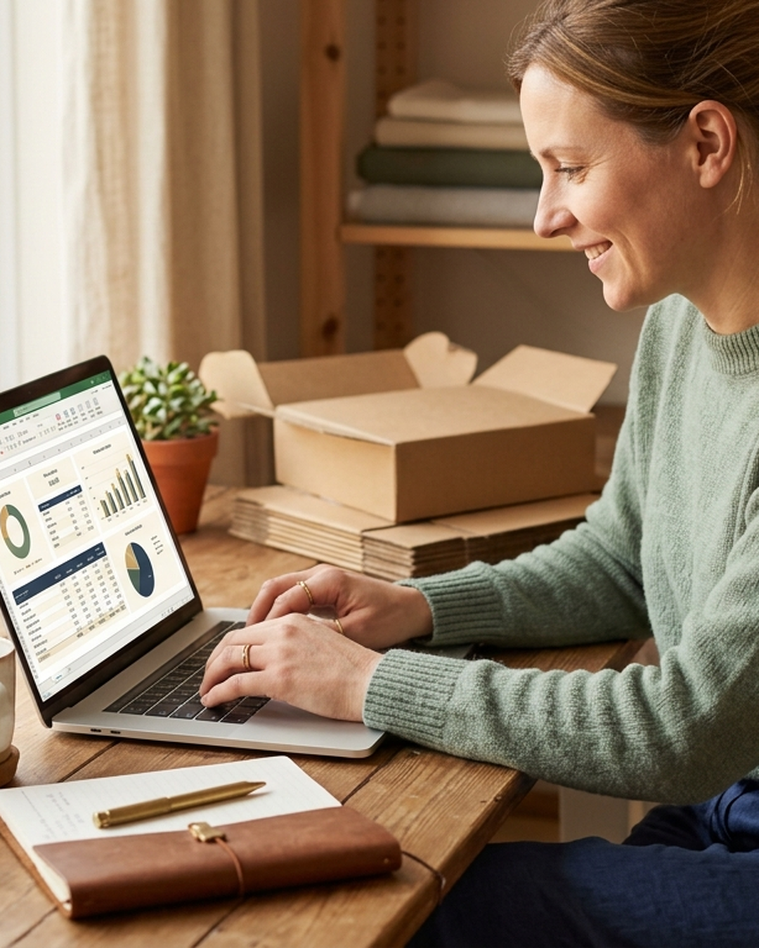 Etsy Seller Profit Dashboard — in use at home