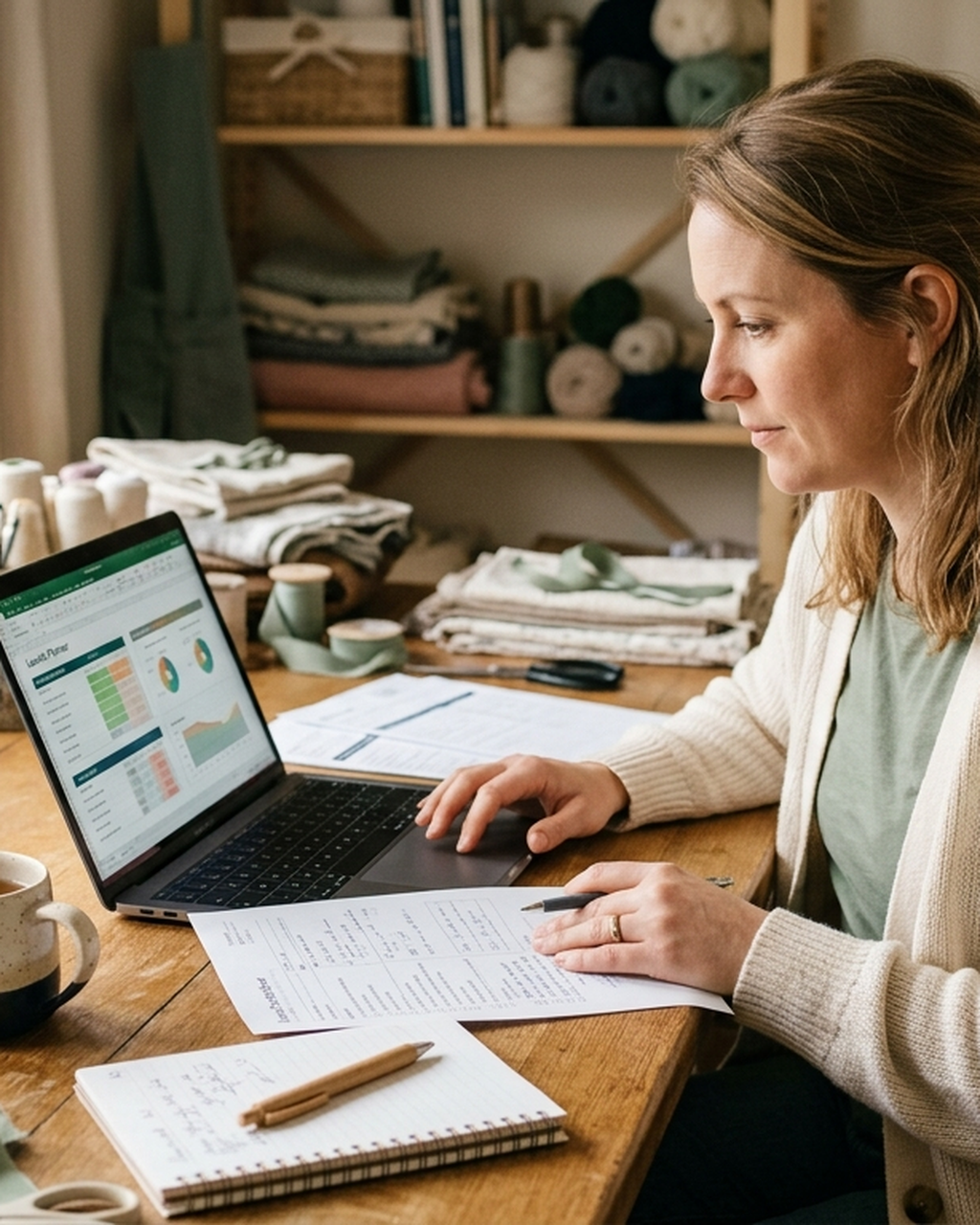 Digital Product Launch Planner — in use at home
