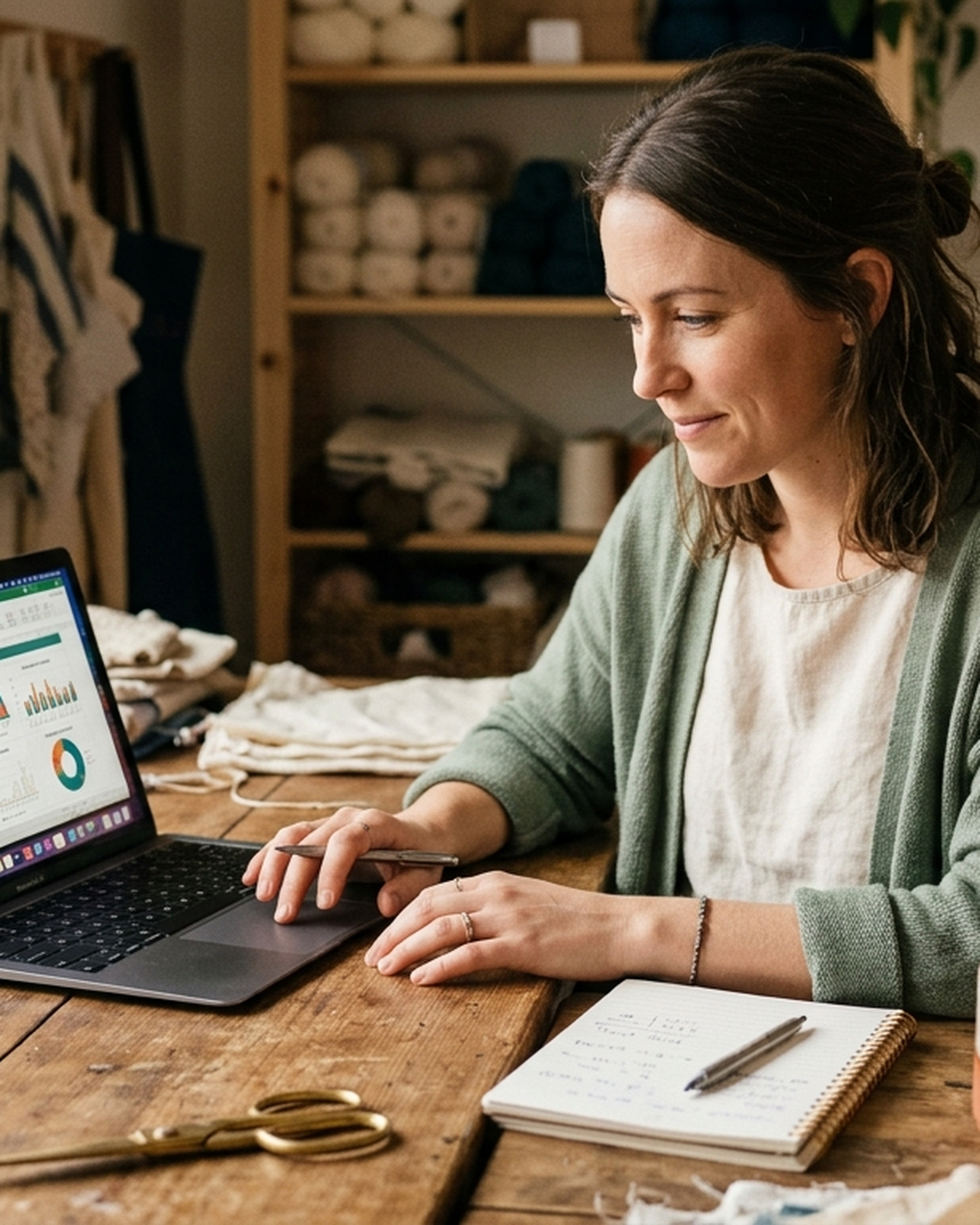 Side Hustle to Full-Time Income Tracker — in use at home